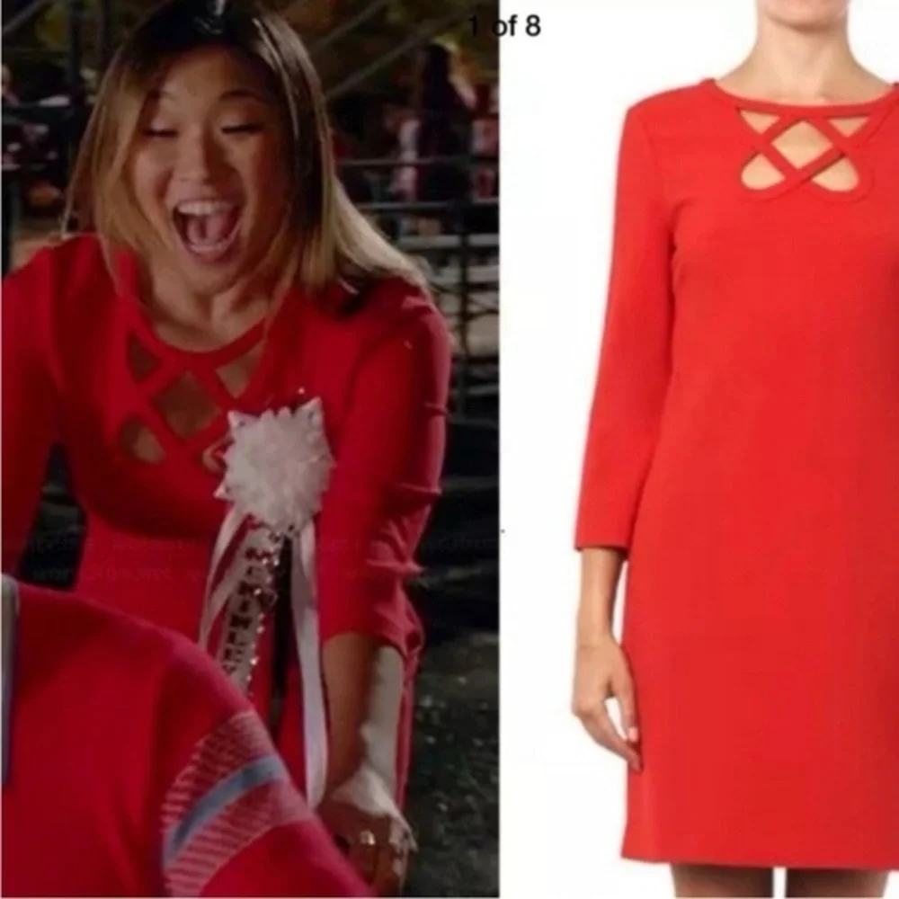 DIANE VON FURSTANBURG DVF Poppy Red Carmen Cutout Mini - Picture 7 of 12